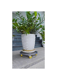 Đế lót chậu cây di động, bằng thép sơn tĩnh điện, đế có bánh xe dễ di chuyển