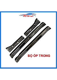 Bộ nẹp bước chân trong ngoài vân Cacbon xe Vios 2019-2020 chống trầy làm đẹp ô tô