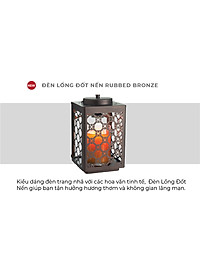 Đèn lồng đốt nến Yankee Candle - Rubbed Bronze