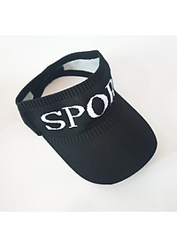 Mũ thể thao sport nửa đầu - Mũ lưỡi trai nửa đầu phong cách thời trang Aloha style-Nón Kết nửa đầu Nữ  Spor - Đen