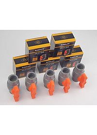 Van uPVC thân đúc bi nhưa ABS 21, 27, 34, 42, 49, 60mm Eurolife EL-VN (tay cam)