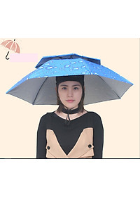 Dù đội đầu đi câu, dã ngoại loại cực đại 95cm, dù đội đầu du lịch 2 tầng cao cấp Mẫu mới 2020 chống nắng cực tốt GIAO MÀU NGẪU NHIÊN