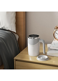 Cốc Khuấy Tự Động Pha Cafe, Sữa, Cốc Khuấy Tự Động 380ml Dùng Pin Lõi Inox 304 Không Rỉ Giữ Nhiệt Tốt - HÀNG CHÍNH HÃNG MINIIN