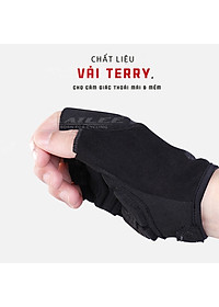 Găng tay xe đạp hở ngón, nửa ngón đệm chống sốc 2 lớp S191 thoáng khí lau mồ hôi, chống trơn trượt Cycling Mai Lee