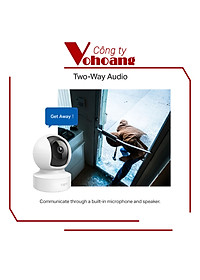 Camera Wifi TP-Link Tapo C212 Độ Phân Giải 2K QHD Quay/Quét 360 Độ Hỗ Trợ Cổng LAN - Hàng Chính Hãng