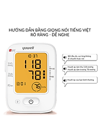 [Giọng nói Tiếng Việt] Máy đo huyết áp điện tử bắp tay YUWELL 620B 