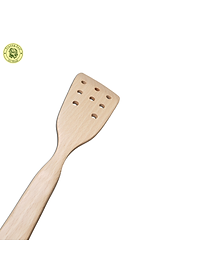 Sạn Gỗ Chiên Xào Thức Ăn - Vá Sạn Gỗ 03 Lỗ  - Đồ Gỗ Nhà Bếp Thương Hiệu Trường Sơn