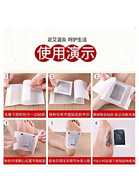 HỘP 50 miếng dán chân thải độc ,các chất cặn bã trong cơ thể qua gan bàn chân