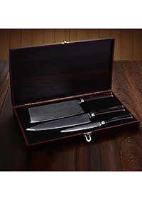 DAO - BỘ 3 DAO BẾP NHẬT BẢN THÉP DAMASCUS MÃ A4 DT2 nt topcomshop vn