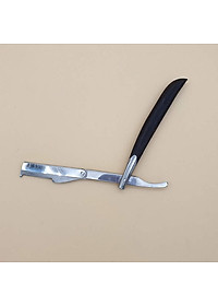 Dao Cạo Râu Tóc Mặt Tỉa Chân Mày Cán Gỗ Sơn Đen Bọc Thép  Đa Năng Tặng Kèm 10 Lưỡi Cạo