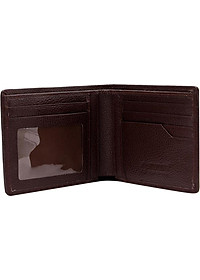 Ví Nam Da Cá Sấu Gai Đuôi Huy Hoàng HT2208 (12.5 x 10 cm) - Nâu Đỏ