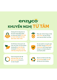 Nước ngâm rửa rau củ quả, thực phẩm sinh học Enzyco 4L - 100% Enzyme Dứa