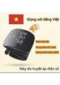 Máy Đo HuyếttÁp CổTay Thông Minh, Màn Hình LED, GiọngNói Tiếng Việt, Bản Sạc Pin Tiện Lợi đèn pha led ốp trần