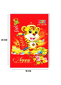 Lịch Bloc 2022 siêu đại Tài Lộc Đại Đặc Biệt kích thước (16×24 cm) có lỗ bắt ốc sẵn loại lớn Nhâm Dần