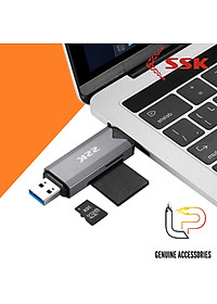 ĐẦU ĐỌC THẺ NHỚ TYPE-C/USB-A SSK SCRM390 - Hàng chính hãng