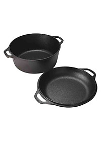 Bộ Nồi Chảo Gang Lodge Lodge 26cm (4.73L)