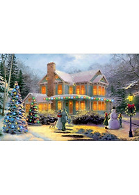 Bộ tranh xếp hình jigsaw puzzle cao cấp 330 mảnh – Giáng Sinh Ấm Áp