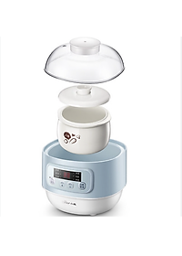 Nồi nấu chậm đa năng Bear DDZ-A08T8 (có lồng hấp) - Dung tích 800ml, Có chế độ Hẹn giờ - Hàng chính hãng