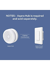 Công tắc chữ nhật gắn tường thông minh Aqara Smart Wall Switch chuẩn Mỹ - Không Dây Nguội
