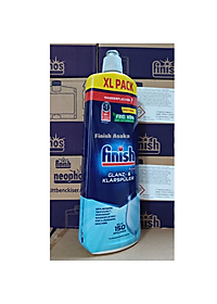 Nước làm bóng và khô chén, đĩa Finish Dishwasher Rinse Aid Shinier & Drier Dishes Lemon Sparkle 800ml QT004996 - hương chanh