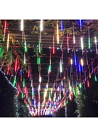 8 Ống Đèn LED Trang Trí Ngoài Trời Hiệu Ứng Mưa Rơi, Sao Băng - Chống Thấm Nước, Dài 30 - 80cm