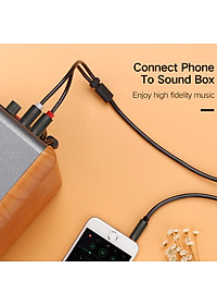 Cáp Audio 3.5mm to AV hoa sen (RCA) dài 1M Ugreen 10772 - Hàng Chính Hãng