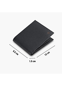 Ví Da Chính Hãng Bóp Nam Hàng Hiệu GENCE C10 Da Bò Cao Cấp Màu Đen Dáng Ngang