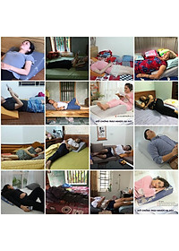 Gối chống trào ngược dạ dày Yorokobi cao 16cm-Gối thông minh 2 trong 1, chống lún, thư giãn vai gáy