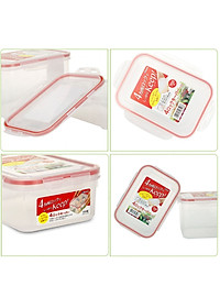 Hộp nhựa đựng thực phẩm chữ nhật 1,3L - Hàng nội địa Nhật Bản