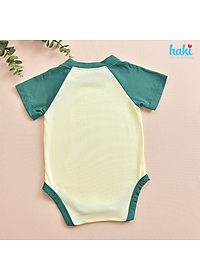 Bộ body chip cộc tay raglan vải tre cao cấp HAKI (4-12kg); body cho bé trai bé gái, body suit cho bé sơ sinh BB049