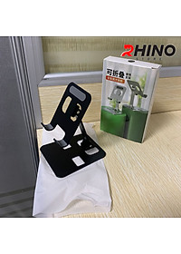 Giá đỡ, kệ đỡ điện thoại Rhino KP902 bằng thép để bàn tiện lợi có thể gấp gọn - Hàng chính hãng