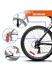Bộ Dụng Cụ Sửa Chữa Xe Đạp Di Động Bơm Lốp Đa Năng Mini Và Vá Săm Xe Đạp Gắn Sườn Xe (Dạng Bình Nước) MaiLee