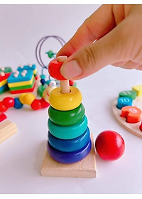 Combo 6 món đồ chơi gỗ montessori