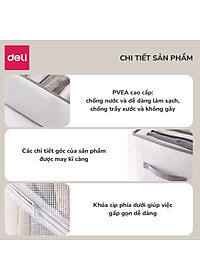 Hộp vải đựng quần áo chia ngăn chống nước, Túi vải chia 12 ngăn đựng áo quần khung cứng sắp xếp tủ gọn gàng