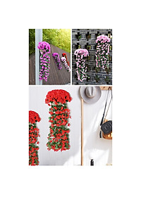 Chùm hoa giả treo tường, hoa thủy tiên giả trang trí ban công, lớp học, nhà hàng phong cách tự nhiên