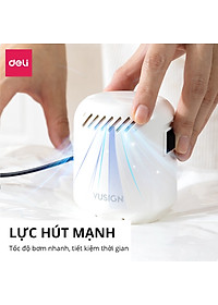 Bơm Điện - Bơm Tay Hút Chân Không Quần Áo Chăn Ga Gối Đệm Thú Bông Mành Rèm Deli - Phù Hợp Với Túi Hút Chân Không Đựng Quần Áo