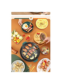Bếp Nướng Điện Chống Dính Hàn Quốc Size 22cm 450W Tiện Lợi