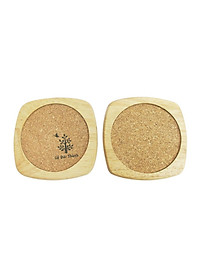 Bộ lót ly 2 cái bầu, bần | Gỗ Đức Thành - 22171