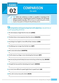 Bài Tập Viết Lại Câu Tiếng Anh ( Ôn Thi Vào Lớp 10 Và 10 Chuyên )