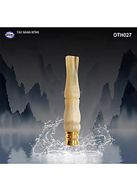 Tẩu bằng sừng sành điệu (OTH027) Thanh lọc, có lõi điều chỉnh hơi - HAHANCO