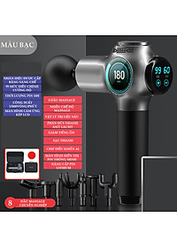 Máy Massage Vật Lý Trị Liệu Chuyên Sâu, 99 Mức Cường Độ, 8 Đầu Massage Chuyên Dụng Cho Tất Cả Các Nhóm Cơ 