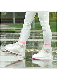 Ủng Bọc Giày Đi Mưa Cổ Cao Có Đế Chống Trượt