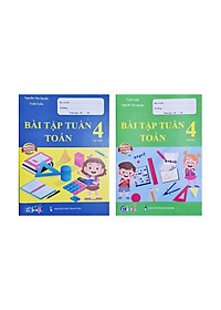 Combo Sách - Bài tập tuần Toán 4 tập 1 + 2