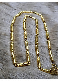 Dây Chuyền Nam Đốt Tròn Trúc Mạ Vàng Không Bay Màu + TẶNG LÁ BỒ ĐỀ MAY MẮN TÀI LỘC ĐỂ VÍ ĐIỆN THOẠI