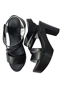 Giày Sandal Cao Gót Da Bò BIGGBEN Cao 8 Phân SDCG152
