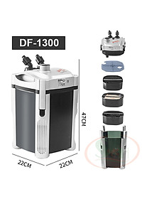 Lọc thùng Atman DF 500, 700, 1000, 1300 canister filter lọc ngoài bể cá tép thủy sinh