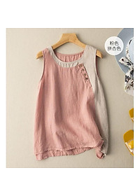 áo ba lỗ (nữ) mùa hè - chất đũi nhăn cực mềm, mát (SP9)