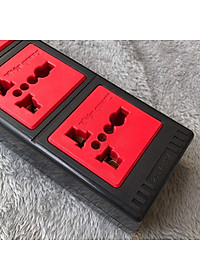 Ổ cắm Điện Quang ECO ĐQ ESK 2BR 43ECO (4 Lỗ 3 chấu, dây dài 2m, màu đen đỏ)