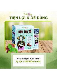 Bột Tía Tô sấy lạnh Dalahouse - Bổ phế phối, An thai, hỗ trợ giảm các triệu chứng cảm, ho, đau họng. Hỗ trợ điều trị GUT, đẹp da, trắng da