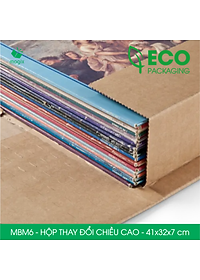 MBM6 - 41x32x7cm - Combo 60 Hộp carton thay đổi chiều cao - Thùng carton đóng hàng